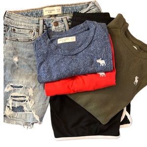 Boys 11/12 Abercrombie 5 Item Bundle